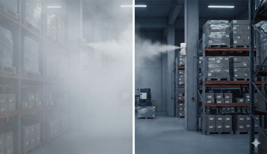 Comparer un générateur de brouillard et un diffuseur de gaz lacrymogène